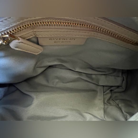 GIVENCHY Sugar Goatskin Leather Mini Pandora Crossbody Bag Handbag, Beige - Picture 2 of 14